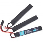 Аккумулятор LiPo 11.1V 3600mAh 20C нунчаки (BlueMAX) (Mini Tamiya) 3 x (16 x 20.5 x 128mm)